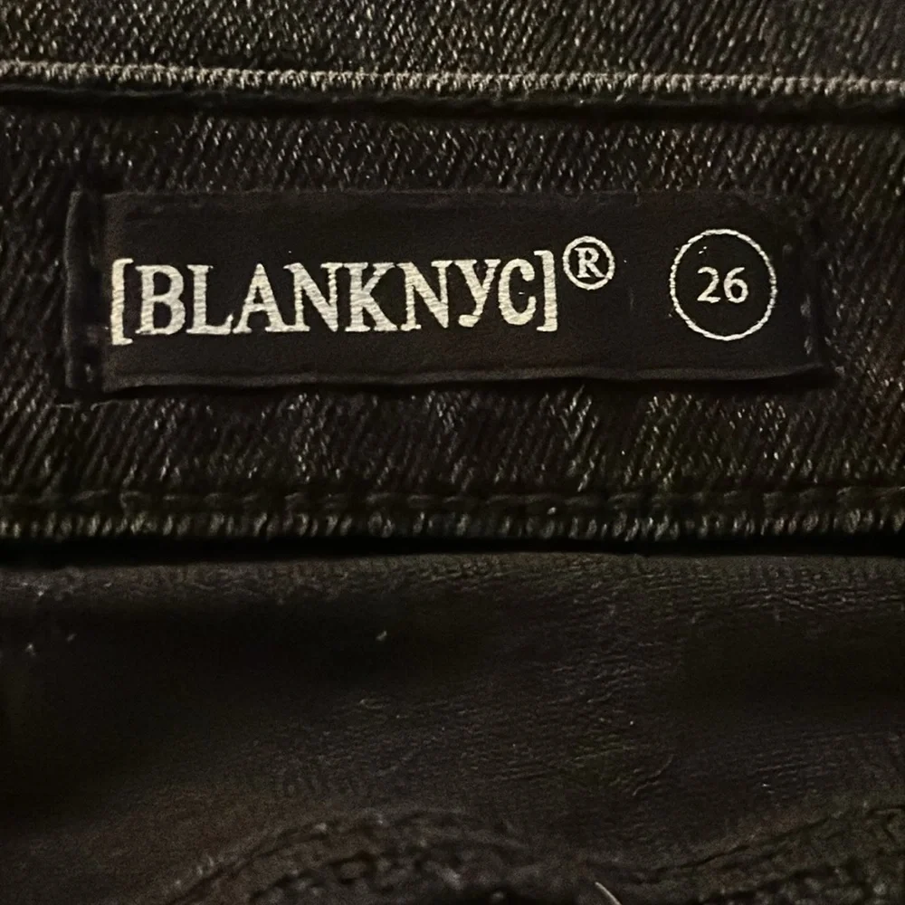 Blank NYC Mystique Denim Lace-Up Mini‎ Skirt Charcoal Gray/Black 26 #54L-0307 - Picture 10 of 11